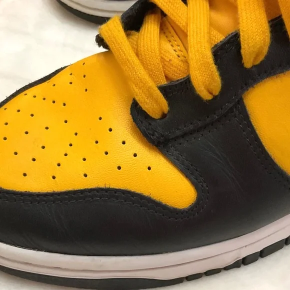 Nike Dunk High Retro Goldenrod Black Yellow DD1399-700 Men’s Sz 9.5 - Picture 5 of 16